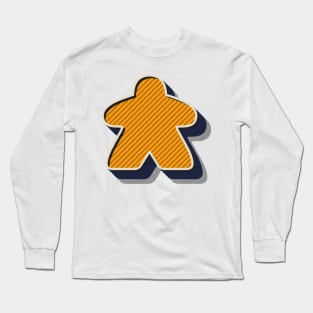 Retro Board Game Meeple Long Sleeve T-Shirt